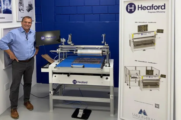 Heaford FTS plate mounting demo unit installed at Macquinarium in Brazil